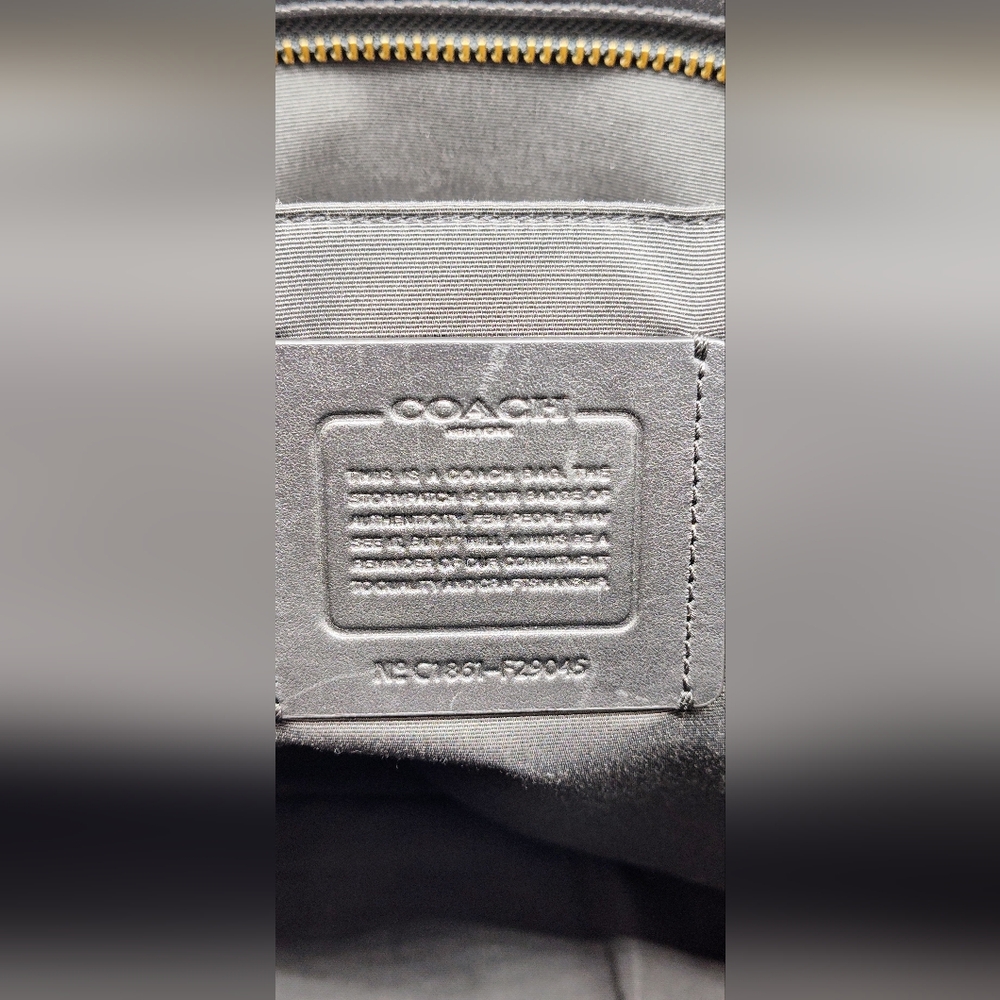 RARE! Coach X NASA City Tote -Upcycled- One-of-a-Kind Black/Grey - Picture 15 of 16